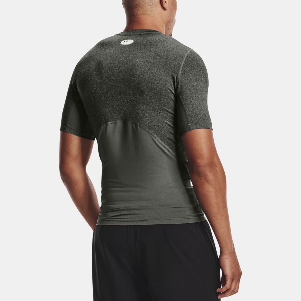 Under Armour HeatGear Compression Maglietta - Carbon Heather/Black