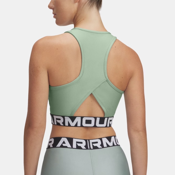 Under Armour HeatGear Pro Top - Silica Green/Hydro Green/White