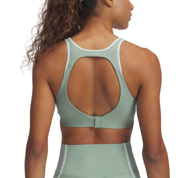 Under Armour Infinity Piped Reggiseno Sportivo - Silica Green/Hydro Green