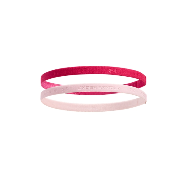 Under Armour Logo x 2 Mini Bandas - Shaded Fuchsia/Prime Pink