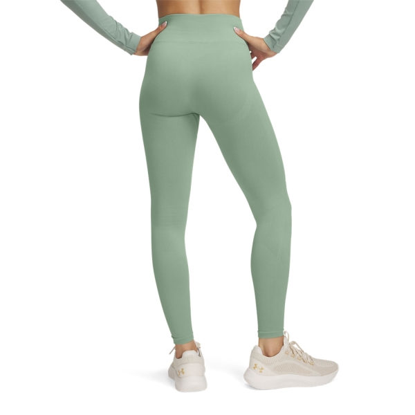Under Armour Seamless Tights - Silica Green/White