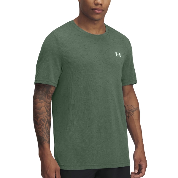 Maglietta Tennis Uomo Under Armour Vanish Maglietta  Silica Green/Black 13828010348