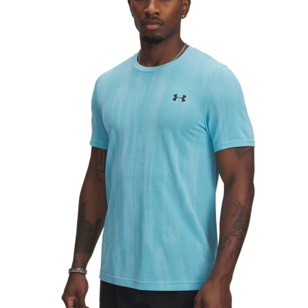 Maglietta Tennis Uomo Under Armour Vanish Seamless Novelty Maglietta  Stream/Black 13881290494