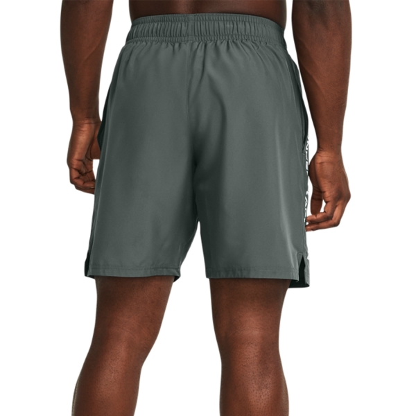 Under Armour Woven Split 9in Pantaloncini - Castlerock/White