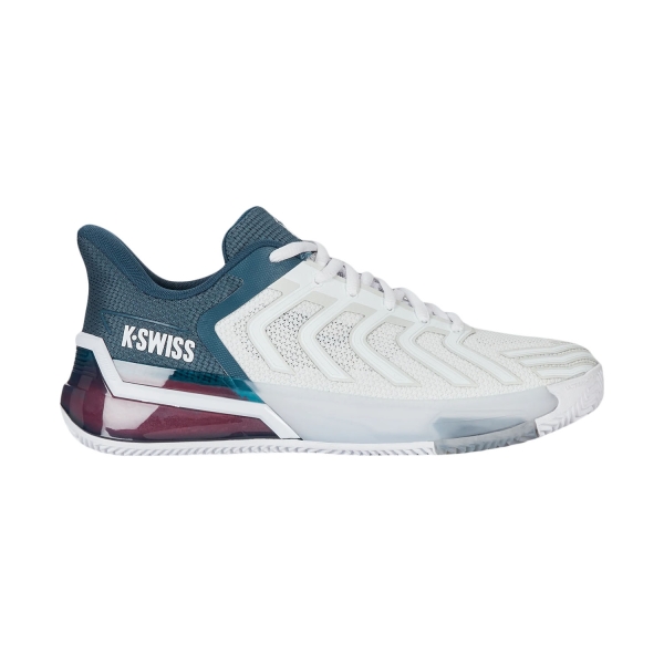 Scarpe Tennis Uomo KSwiss Ultrashot 4 Clay  White/Stargazer/Neon Blaze 04438129M