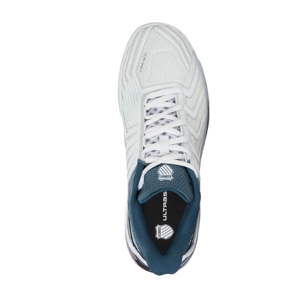 K-Swiss Ultrashot 4 Clay - White/Stargazer/Neon Blaze
