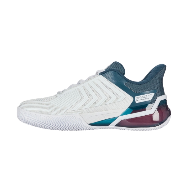 K-Swiss Ultrashot 4 Clay - White/Stargazer/Neon Blaze