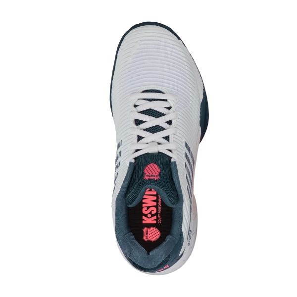 K-Swiss Hypercourt Express 2 Clay - White/Stargazer/Neon Blaze
