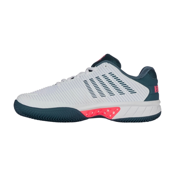 K-Swiss Hypercourt Express 2 Clay - White/Stargazer/Neon Blaze