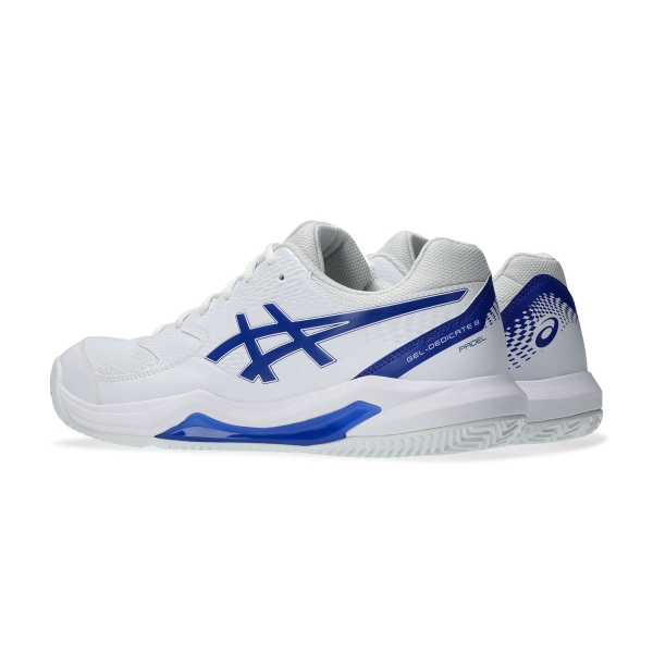 Asics Gel Dedicate 8 Padel - White/Dark Cobalt