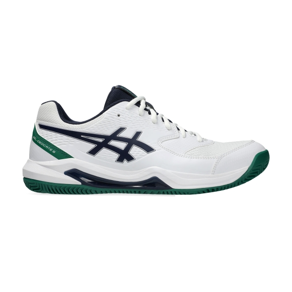 Calzado Tenis Hombre Asics Gel Dedicate 8 Clay  White/Midnight 1041A448105
