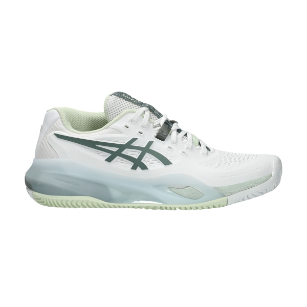Women`s Tennis Shoes Asics Gel Resolution X Clay  White/Monument Blue 1042A277102