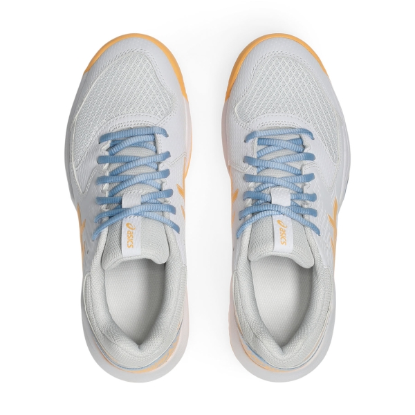 Asics Gel Dedicate 8 Padel - White/Orange Glow