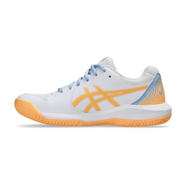 Asics Gel Dedicate 8 Padel - White/Orange Glow