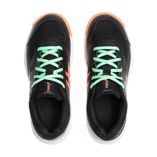 Asics Gel Dedicate 8 GS Padel Bambini - Black/Vivid Coral