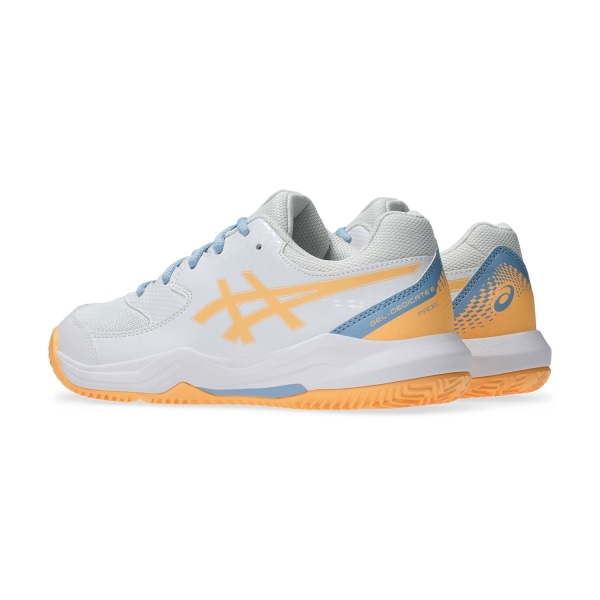Asics Gel Dedicate 8 GS Padel Junior - White/Orange Glow