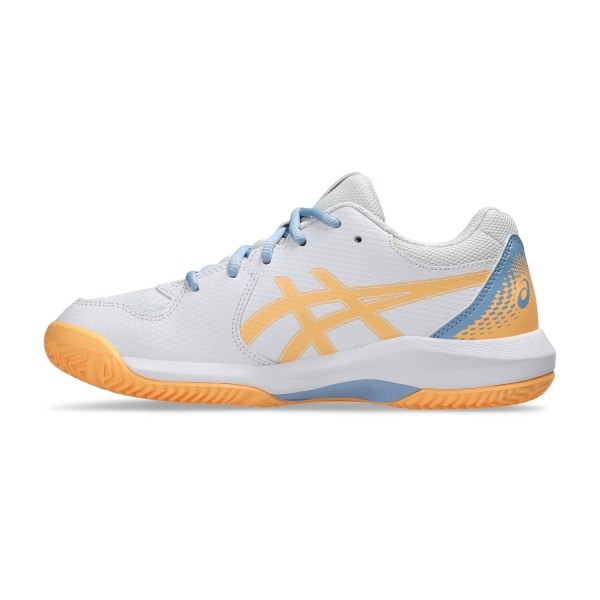 Asics Gel Dedicate 8 GS Padel Junior - White/Orange Glow