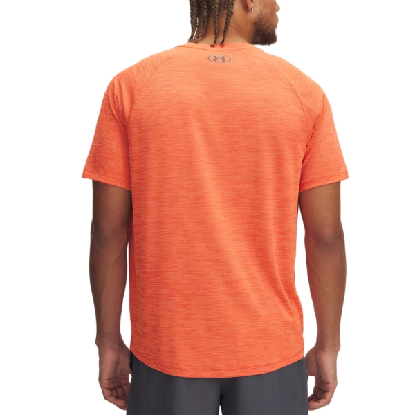 Under Armour Textured T-Shirt -Fire/Ares Red/Castlerock
