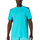 Asics Court Logo T-Shirt - Menthol/Vivid Coral