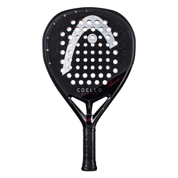 Head Arturo Coello Padel Racket Head Coello Motion Padel  Black/Silver/Red 225025