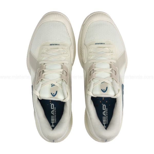 Head Sprint Pro 4.0 Clay - Chalk White/Twilight Blue