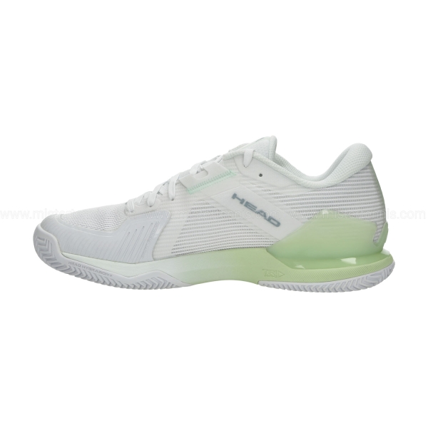 Head Sprint Pro 4.0 Clay - White/Light Green