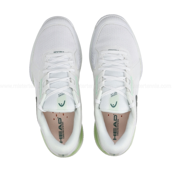 Head Sprint Pro 4.0 Clay - White/Light Green