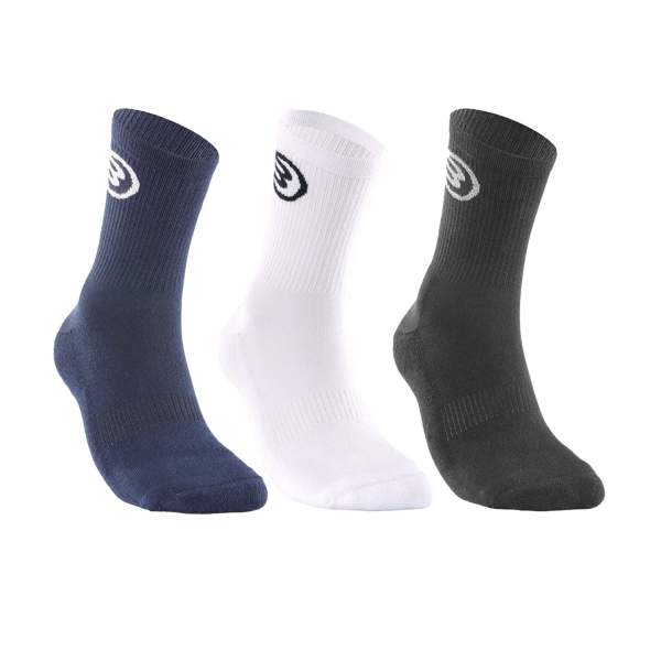 Tennis Socks Bullpadel Logo x3 Socks  Navy Blue/White/Black 448074000