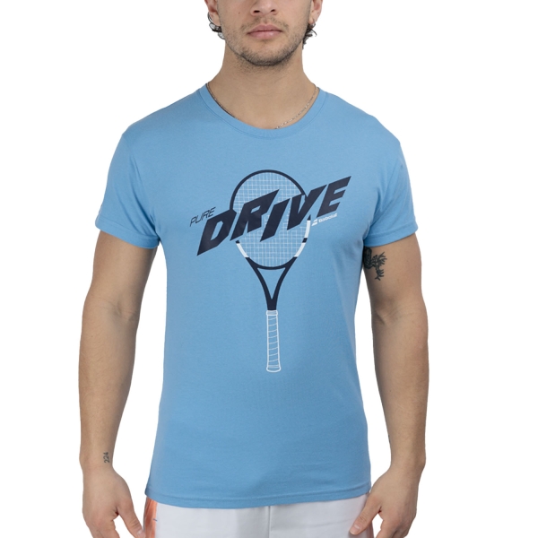 Maglietta Tennis Uomo Babolat Drive Maglietta  Drive Heritage Blue 4US25441X4128