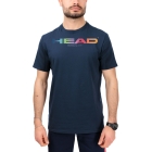 Head Rainbow Logo Maglietta - Navy