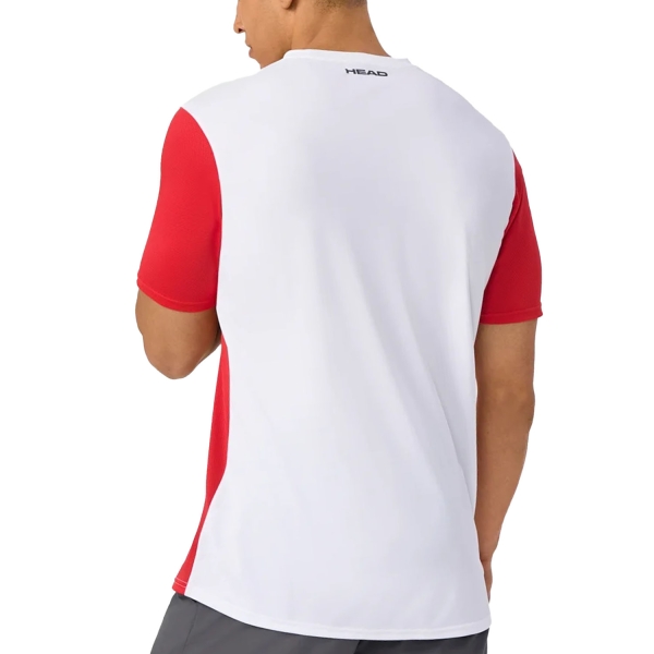 Head Club 25 Tech Maglietta - Red/White