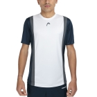Head Club 25 Tech Maglietta - Navy/White