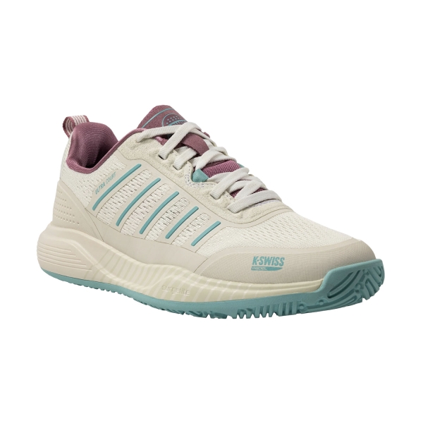 K-Swiss Ultra Court Padel - White/Lilas/Pastel Turquoise