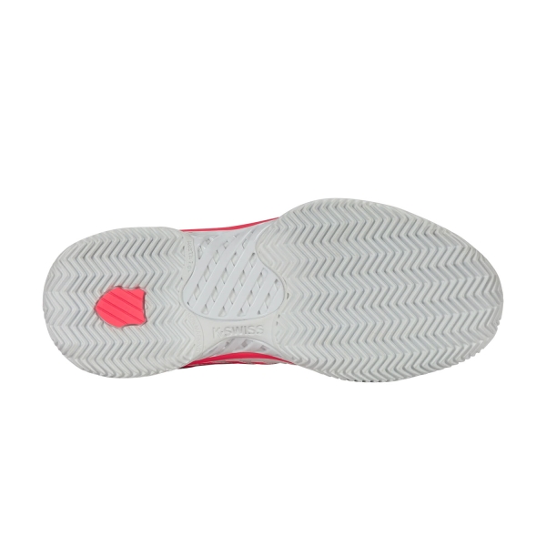 K-Swiss Hypercourt Express 2 Clay - White/Orchid Petal/Neon Blaze