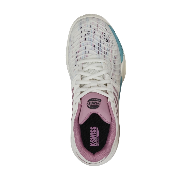 K-Swiss Express Light 3 Padel - Snow White/Lilas/Pastel Turquoise