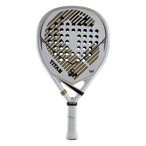 Vibor-A Liquid Edition Padel Racket ViborA Titan Limited Edition Padel  White/Gold A002742