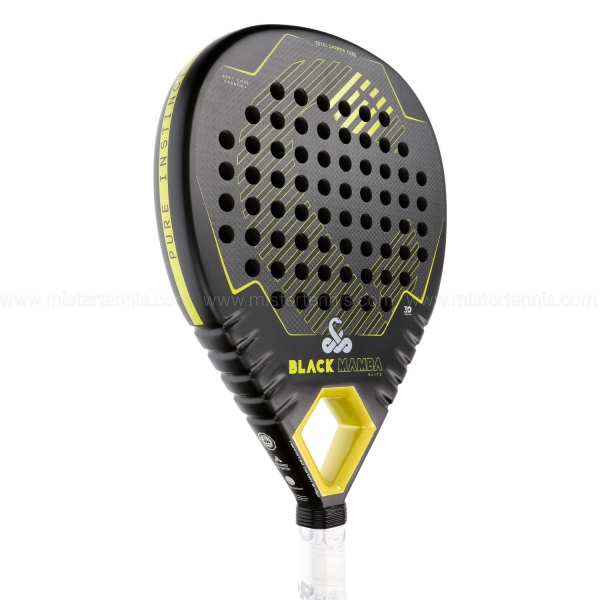 Vibor-A Black Mamba Elite 3K Padel - Black/Yellow