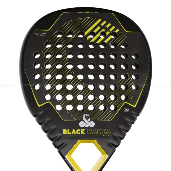 Vibor-A Black Mamba Elite 3K Padel - Black/Yellow