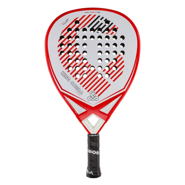 Vibor-A King Cobra Padel Racket ViborA King Cobra Xtreme 3K 2.0 Padel  White/Red A003676