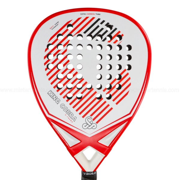 Vibor-A King Cobra Xtreme 3K 2.0 Padel - White/Red