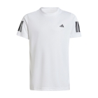 adidas Club 3 Stripes Logo Maglietta Bambino - White