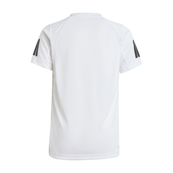 adidas Club 3 Stripes Logo Maglietta Bambino - White