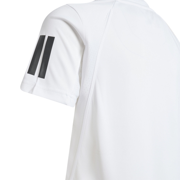 adidas Club 3 Stripes Logo Maglietta Bambino - White