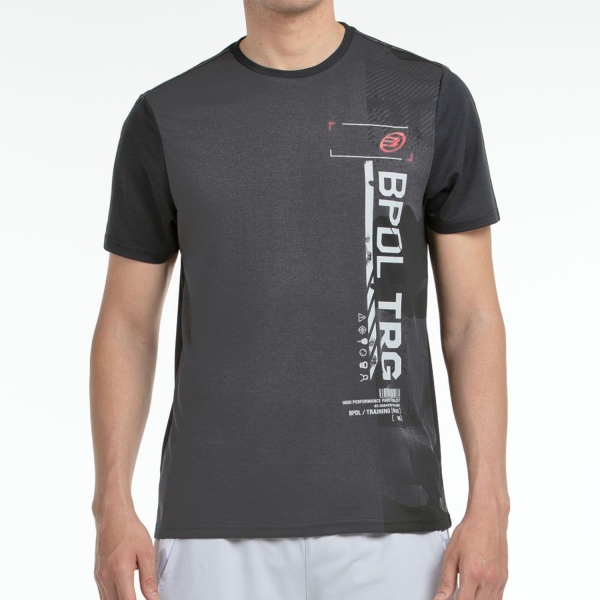 Maglietta Tennis Uomo Bullpadel Estre Maglietta  Black 474238005