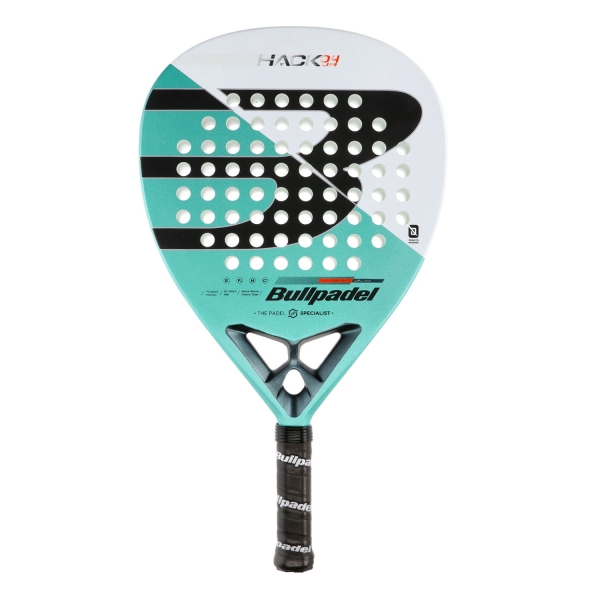 Bullpadel Junior Padel Racket Bullpadel Hack JR Padel  Turquoise/White 448137