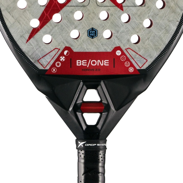 Drop Shot X-Drive 2.0 Padel - Grey/Red