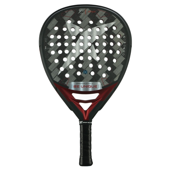 Drop Shot Be Unique Padel Racket Drop Shot Conqueror Attack 1.0 Padel  Silver/Red DP324016