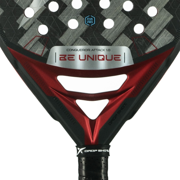 Drop Shot Conqueror Attack 1.0 Padel - Silver/Red