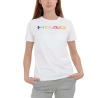 Head Rainbow Logo Maglietta - White