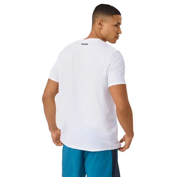 Head Rainbow Logo Maglietta - White